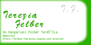 terezia felber business card